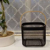 فلاکس مارک یونیک،سبد فلزی دسته چوبی|قوری، کتری، قهوهساز دستی|کرمانشاه, |دیوار