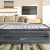 تخت تشک بادی بلند پمپ برقی دار اینتکس نوآکبند پلم|رختخواب، بالش، پتو|اصفهان, شاهزید|دیوار