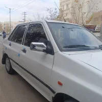 پراید سفید مدل 90 یک گلگیر رنگ