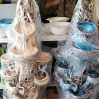 آبنما سفالی|مجسمه، تندیس، ماکت|قم, کوه سفید|دیوار