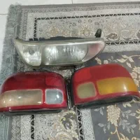2عدد چراغ عقب پراید با1عدد چراغ جلو