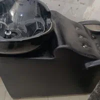 سرشور و صندلی اصلاح چرم خارجی نو