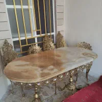 میز نهار خوری شش نفره برنز اصل