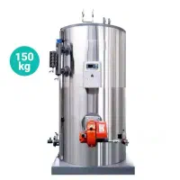 دیگ بخار 150کیلوگرم برساعت با مشعل سفارشی