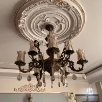 لوستر ۱۰شعله و‌دیوار کوب آلومینیوم درجه ۱|لوستر و چراغ آویز|مشهد, ثامن|دیوار