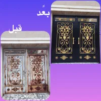 رنگ امیزی ساختمان دروپنجره