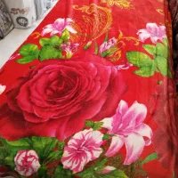 پتو ی نفر مسافرتی گلدار  بالشت فروش فوری