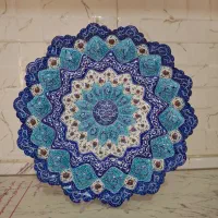 بشقاب میناکاری روی مس
