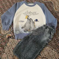 لباس کودکانه ۳تا ۵سال قد بلوز ۴۰ پهنا ۳۵ شلوار ۵۵