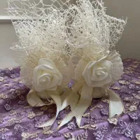 ۳تا سبد مخمل به همراه جای حلقه وقندساب|صنایع دستی و سایر لوازم تزئینی|ری, حمزهآباد|دیوار