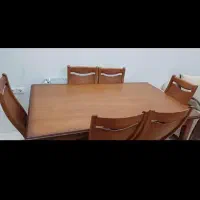 میز و صندلی ناهار خوری شش نفره تمیز|میز و صندلی غذاخوری|شیراز, شهرک کوثر|دیوار