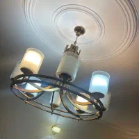 لوستر ۸ شعله فلزی