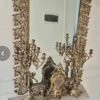 آینه شمعدان طرح برزنزه