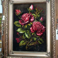 تابلوفرش دستبافت گل رز مناسب کادو/نقد و اقساط