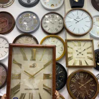 ساعت دیواری مستطیلی تمام چوب طبیعی روس زمینه پتینه|ساعت دیواری و تزئینی|مشهد, کوشش|دیوار