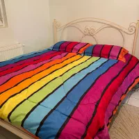 تخت فرفورژه ۲نفره با کنسول و آینه|تخت و سرویس خواب|پردیس, فاز ۱۱|دیوار
