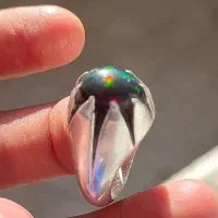 انگشتر اپال جهت فروش نقره گرون شده دستساز ۱۸ گرم
