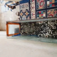 اکواریوم  در ابعاد  ۹۰ *  ۵۰. *  ۲۳. با وسایل|ماهی|دورود, |دیوار