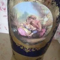 گلدان سرمه ای لیلی مجنون طلاکوب ۲عدد کاملادرحدنو|صنایع دستی و سایر لوازم تزئینی|تهران, شاهین|دیوار