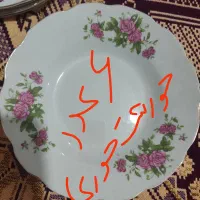 چینی گل سرخ قدیمی|ظروف سرو و پذیرایی|محمدیه-قزوین, |دیوار