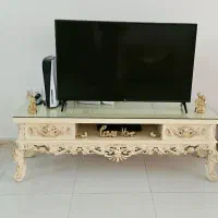 میز تلوزیون چوبی کلاسیک منبت دار