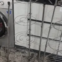 دو عدد استند قابلمه استیل اصل ،ضد زنگ ،در حد نو
