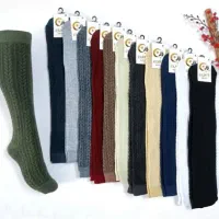 جوراب سه ربع زنانه گندمی