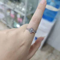 انگشتر ظریف نقره طدح گل|بدلیجات|کرمانشاه, |دیوار