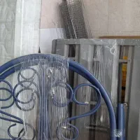 تخت فلزی یک نفره با تشک سالم و عالی|تخت و سرویس خواب|گلستان (تهران), |دیوار
