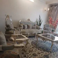 مبل استیل ۸نفره در حد نو