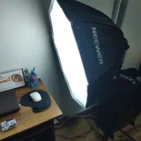 سافت باکس لامپی بهمراه پایه