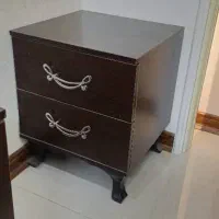 تخت و سرویس خواب دو نفره تشک میزآرایش پاتختی|تخت و سرویس خواب|شاهین‌شهر, دهخدا|دیوار