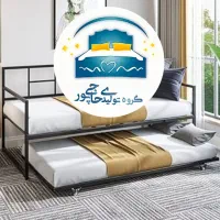تخت خواب یک نفره مهمان دار(دو طبقه)میزبان حفاظ دار