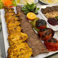 کباب زن و منقل کار حرفه ای
