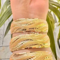 تکپوش خودرنگ طلاروس باپایه طلایی طرح ملینا ضمانتی