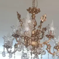 لوستر برنز ۴شاخ ۸شعله