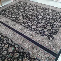 فرش سرمه ی ۷۰۰شونه ۲تا ۶متری با ی کناره یک و نیم