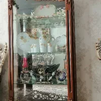 بوفه کنده کاری شده نو با رنگ گردویی