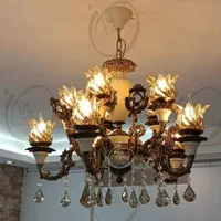 لوستر شاخه ای ۲ گل|لوستر و چراغ آویز|مشهد, سید رضی|دیوار