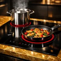 اجاق گاز المنتی ۴ شعله (آپشن دار)