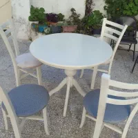 میز غذاخوری ۴ نفره کم جا|میز و صندلی غذاخوری|آمل, |دیوار