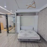 تخت خواب دیواری با تشک طبی نو