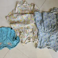 ست ۳ تکه کارترز ۲ تا زیر دکمه و رویه آبی دخترانه