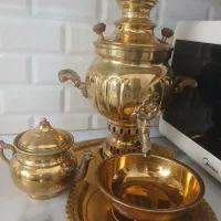 سماور ذغالی دو ونیم لیتری ۲ سرویس