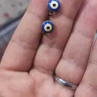 گوشواره نقره چشم نظر