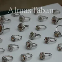 انگشتر نقره زنانه سنتاتیک سبز|جواهرات|مشهد, هفده شهریور|دیوار