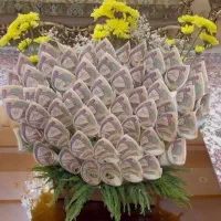 دست گل روبانی|گل مصنوعی|شوش, |دیوار