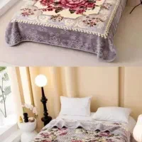 پتو یک نفره فجر درو گل برجسته|رختخواب، بالش، پتو|آبیک, |دیوار