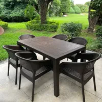 میز و صندلی پلاستیک/ کافه/ دیاموند 1130