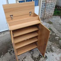 جاکفشی تمام ملامینه جادار به همراه باکس|جاکفشی، کمد، دراور|رودسر, |دیوار